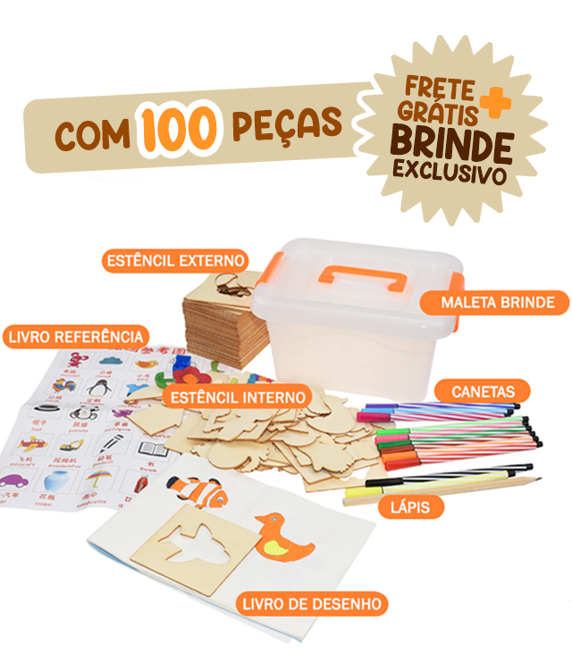 Image Toy - KIT CRIATIVO INFANTIL + BRINDE EXCLUSIVO