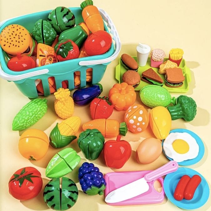 Kit Alimentos Montessori - Estimula o aprendizado e a imaginação (PROMOÇÃO EXCLUSIVA)