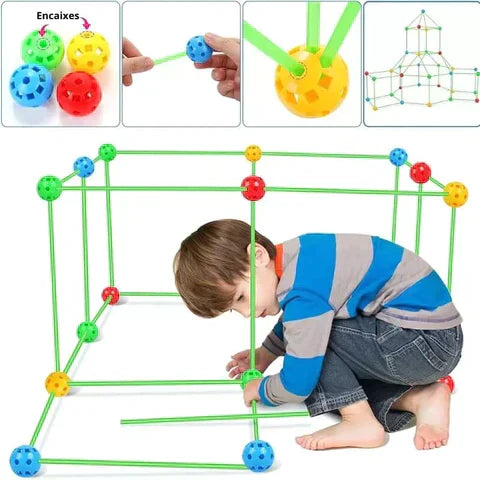 Kit de construção Tenda Ofertkids + Lona de brinde (PROMOÇÃO EXCLUSIVA)