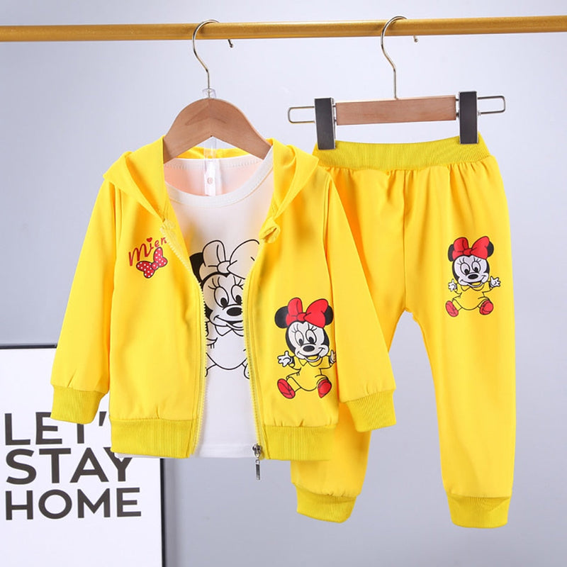 Conjunto Infantil Minnie com 3 Peças