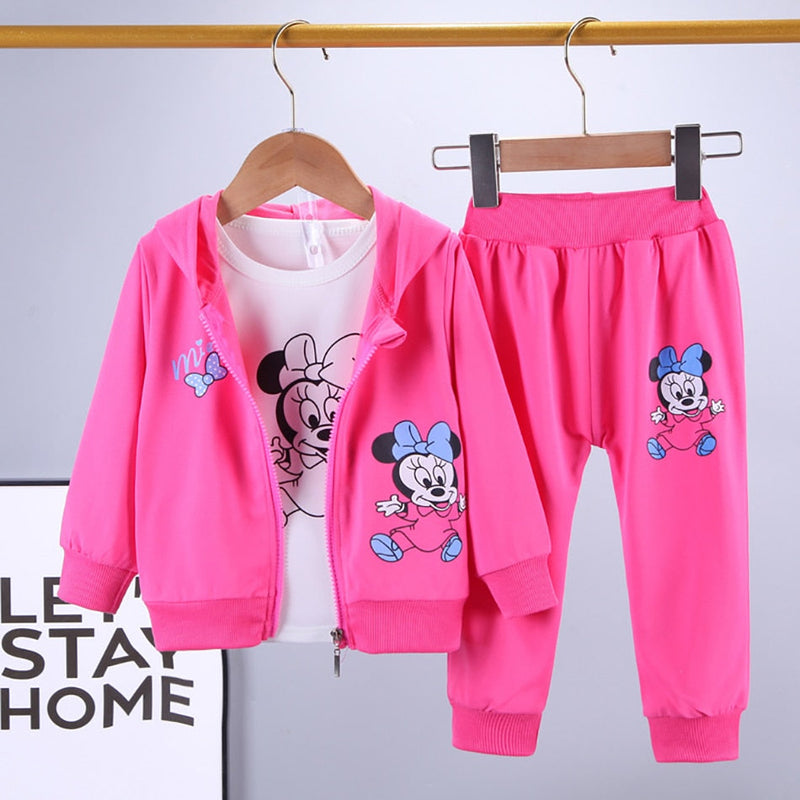 Conjunto Infantil Minnie com 3 Peças