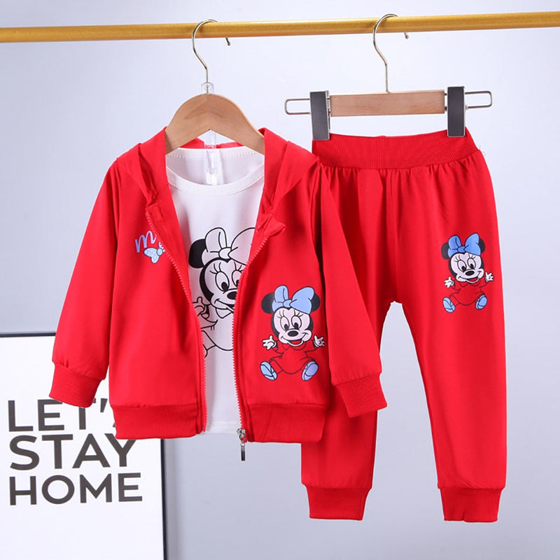 Conjunto Infantil Minnie com 3 Peças