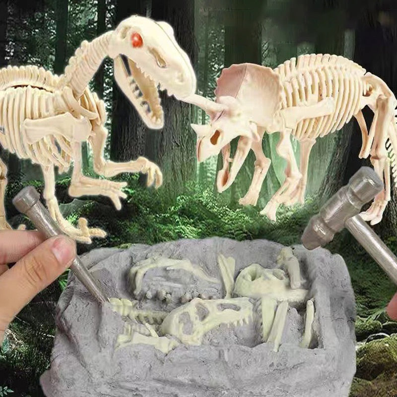 Brinquedo Kit Escavação Fósseis Mundo Dinossauro