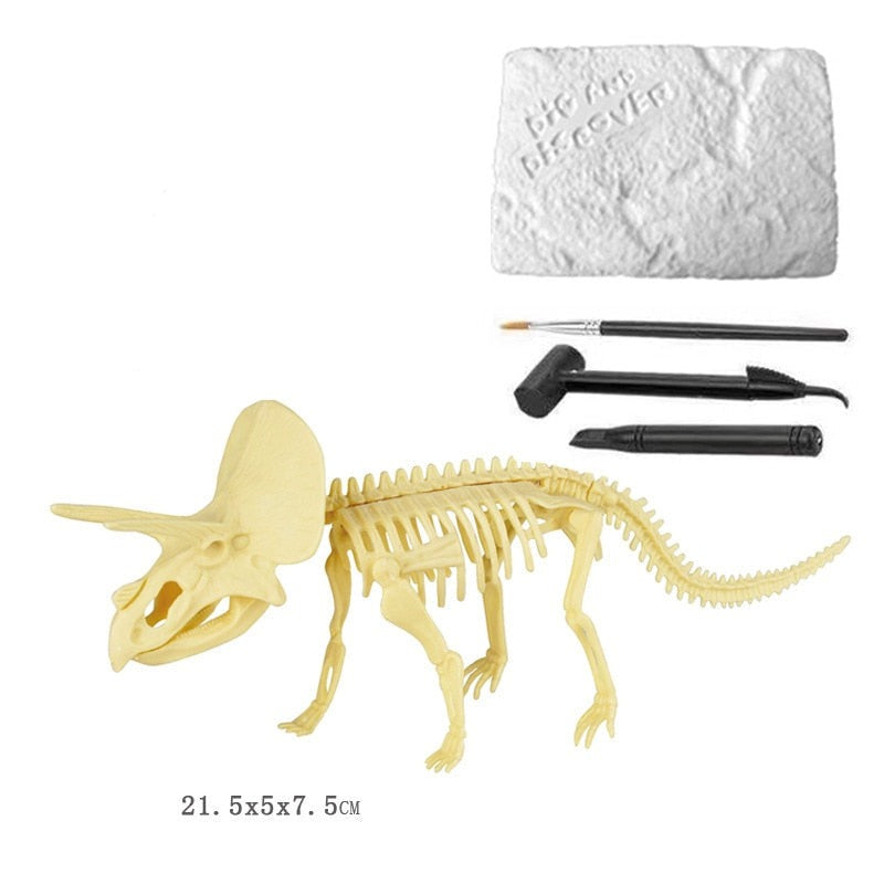 Brinquedo Kit Escavação Fósseis Mundo Dinossauro